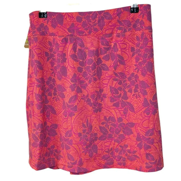 Title Nine Womens Breeze Skirt Size Small Coral Floral Mini - Picture 2 of 8